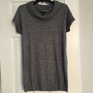 Short sleeve cowl neck sweater